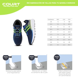 Foto 6 | Tenis Deportivo Confort Court Horizon Especializado En Trail Running