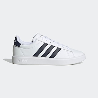 Foto 2 | Tenis Adidas Grand Court Cloudfoam Comfort Blancos para Hombre