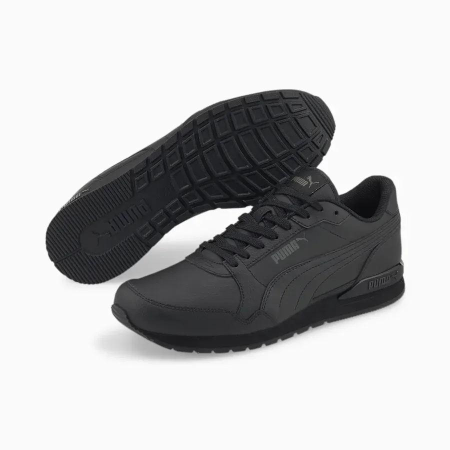 Foto 1 | Tenis Puma St Runner V3 Piel Deportivos Negros para Hombre