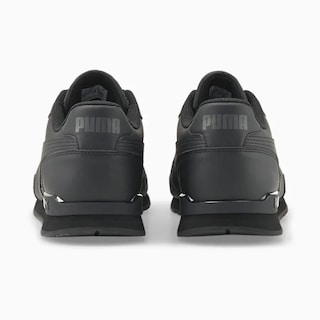 Foto 2 | Tenis Puma St Runner V3 Piel Deportivos Negros para Hombre