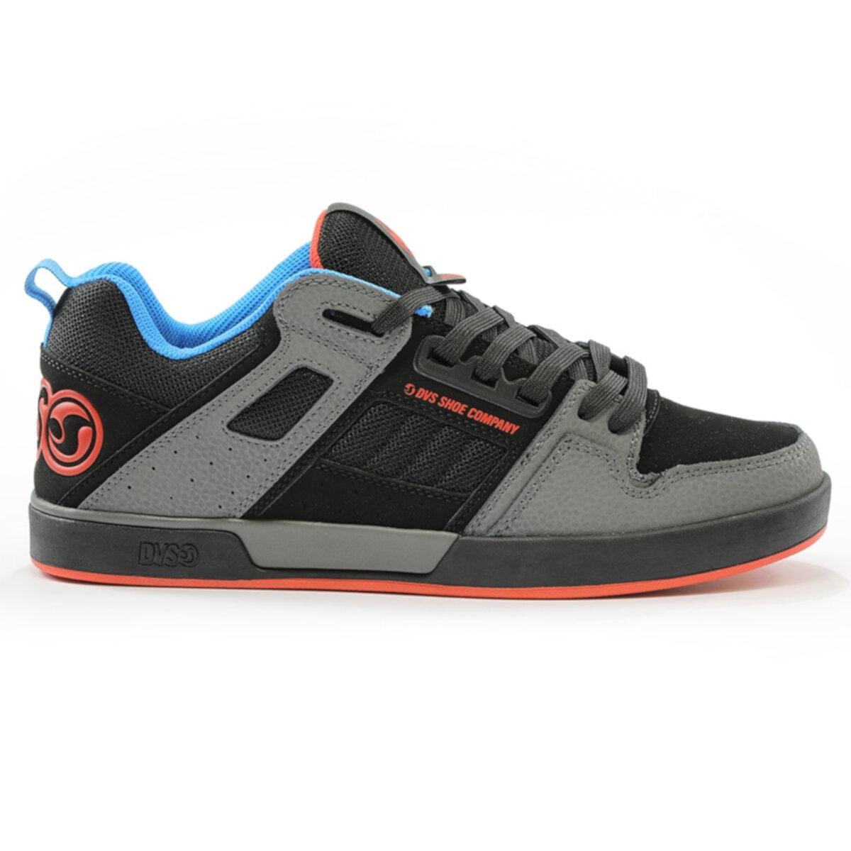 Foto 3 pulgar | Tenis Dvs Comanche 2.0+ 021 Charcoal Black Fiery Red Blue Nubuck Para Skateboarding