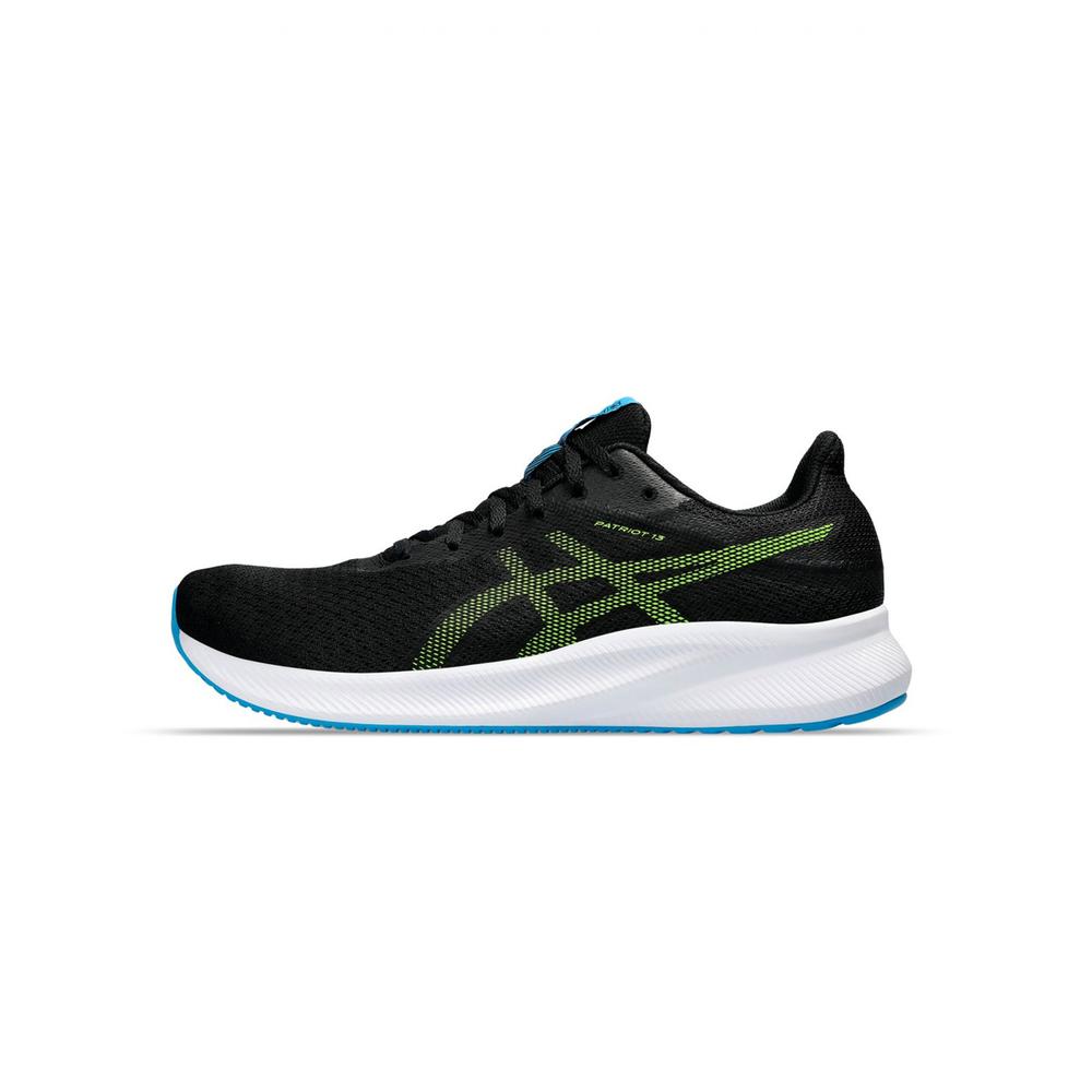 Foto 2 pulgar | Tenis Asics Patriot 13 Negros con Amarillo para Hombre