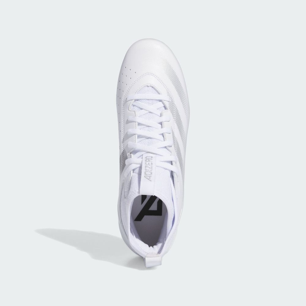 Foto 4 | Calzado De Fútbol Americano Adizero Impact.2 Adidas Blanco Unisex