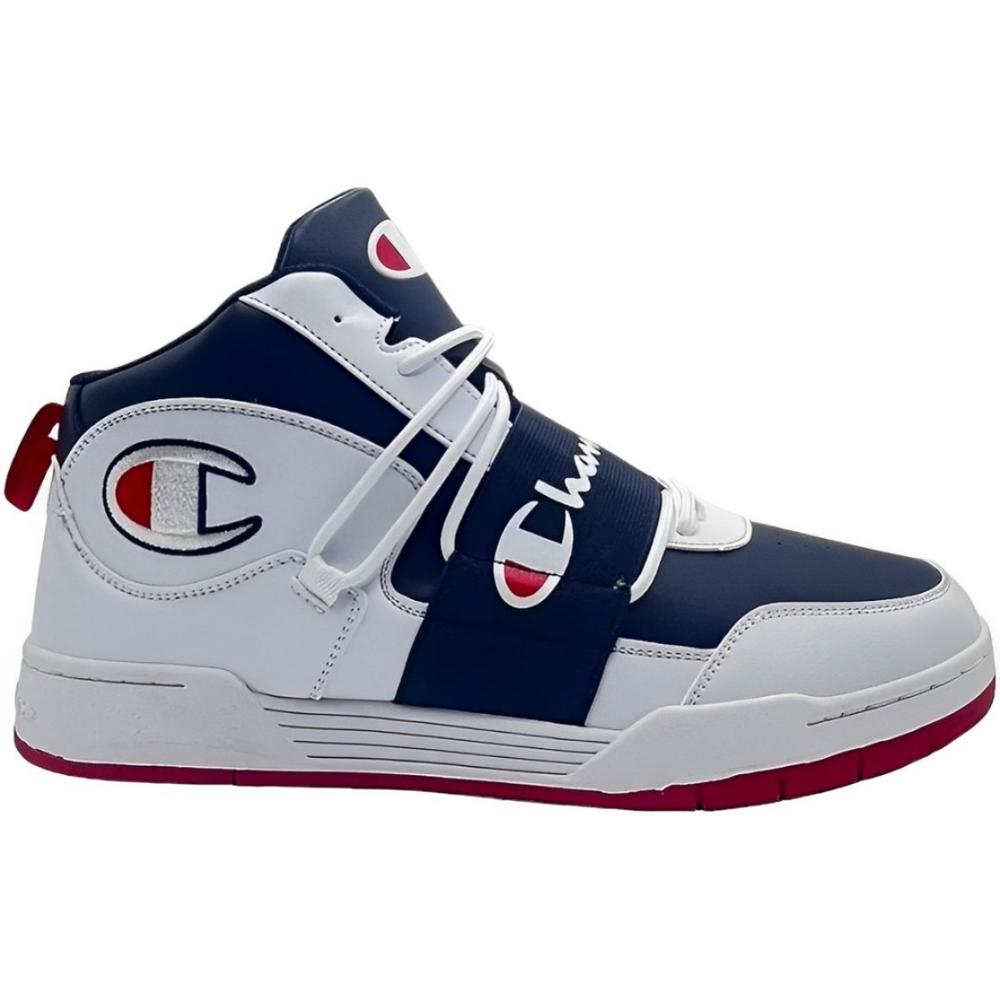 Foto 3 pulgar | Tenis Champion Court Band Mid Blanco para Hombre