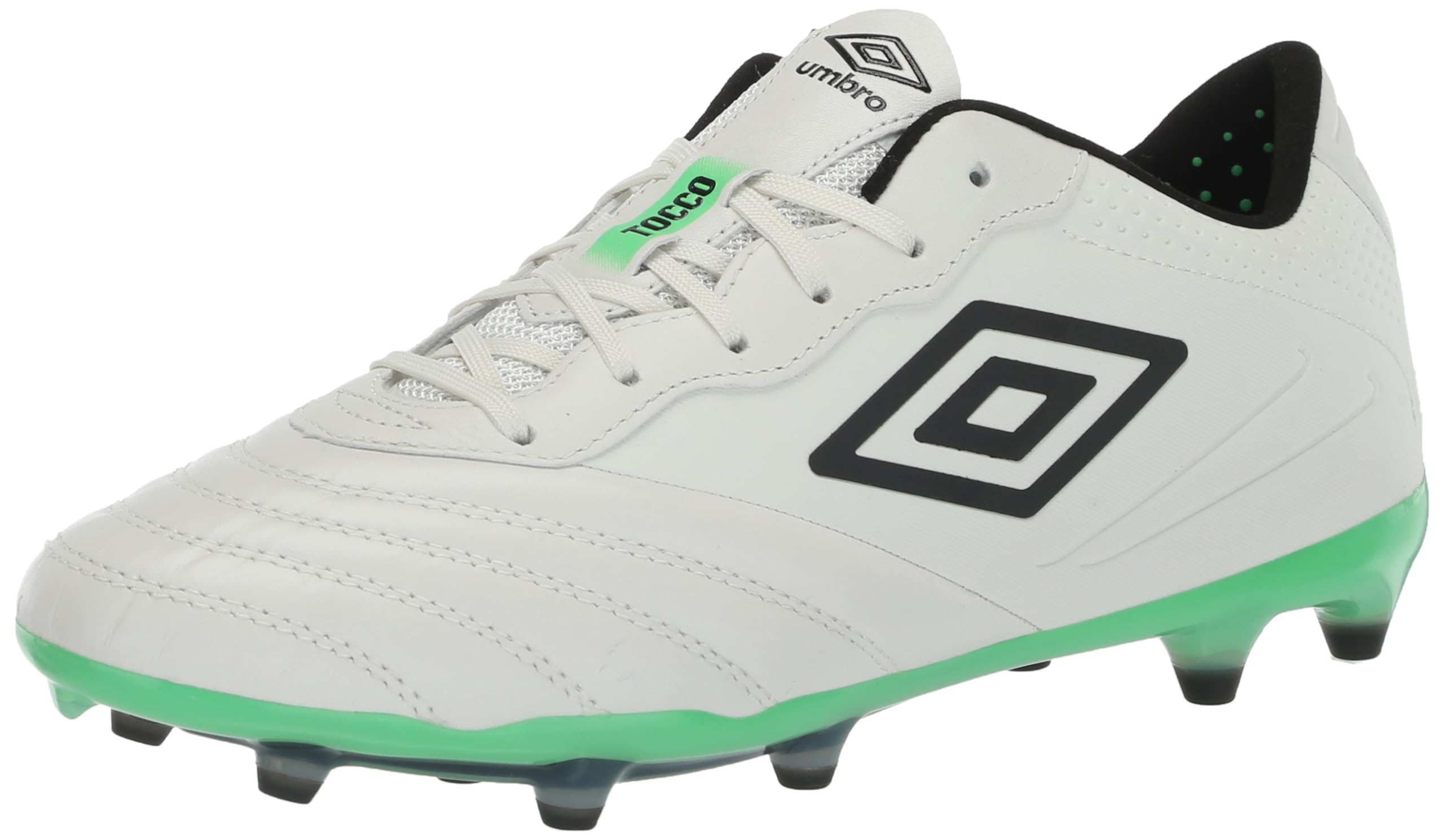 Foto 2 pulgar | Botín De Fútbol Umbro Tocco 3 Pro Fg Para Hombre Blanco/negro/verde - Venta Internacional.