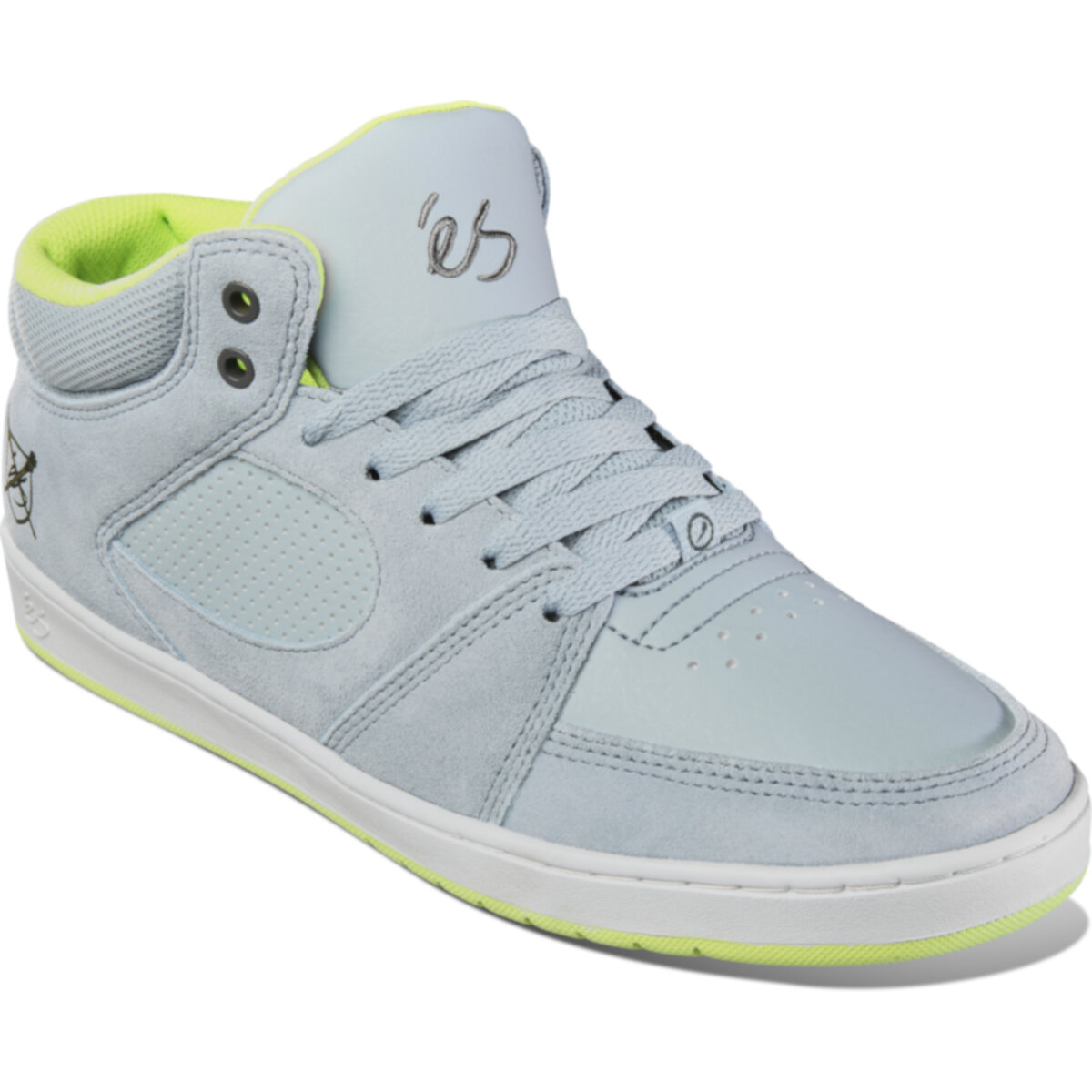 Tenis Es Accel Slim Mid 436 Blue Grey White Para Skateboarding