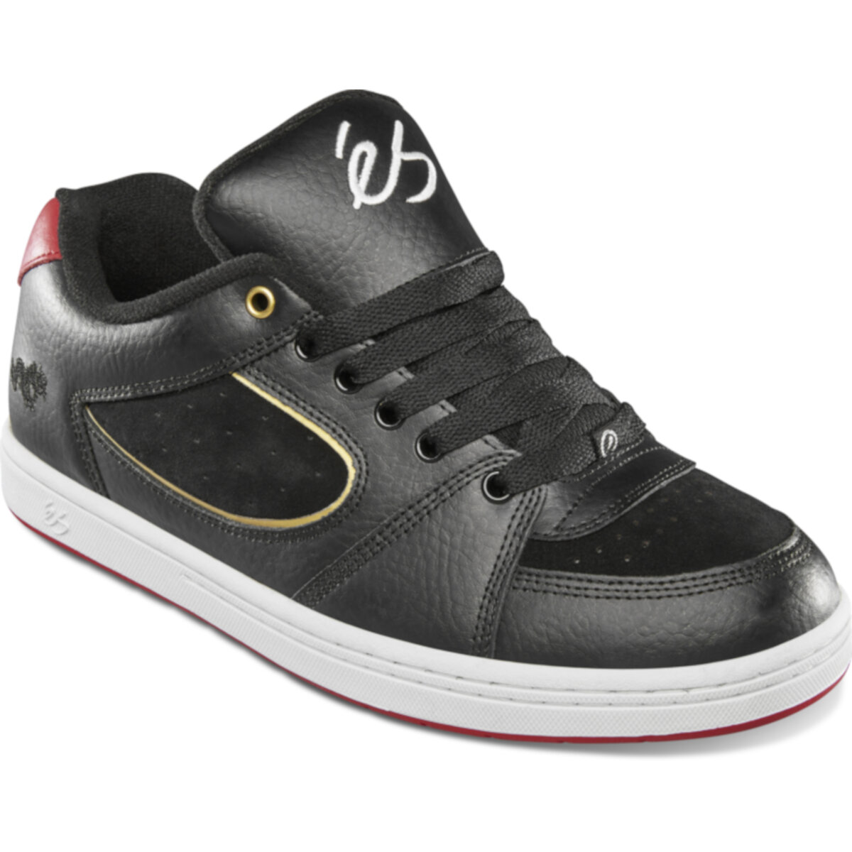 Foto 2 pulgar | Tenis Es Accel Og 973 Black Gold White Para Skateboarding