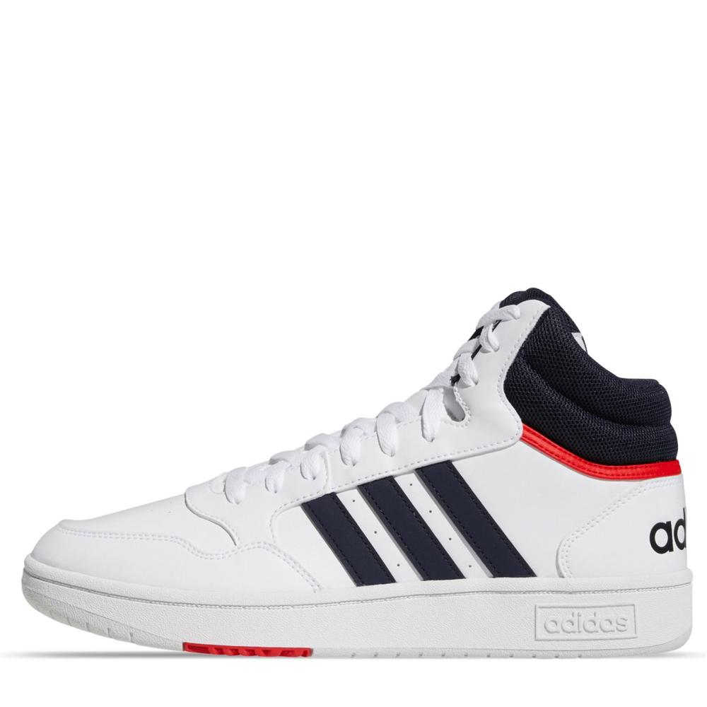 Tenis Adidas Hoops 3.0 Mid Blancos para Hombre