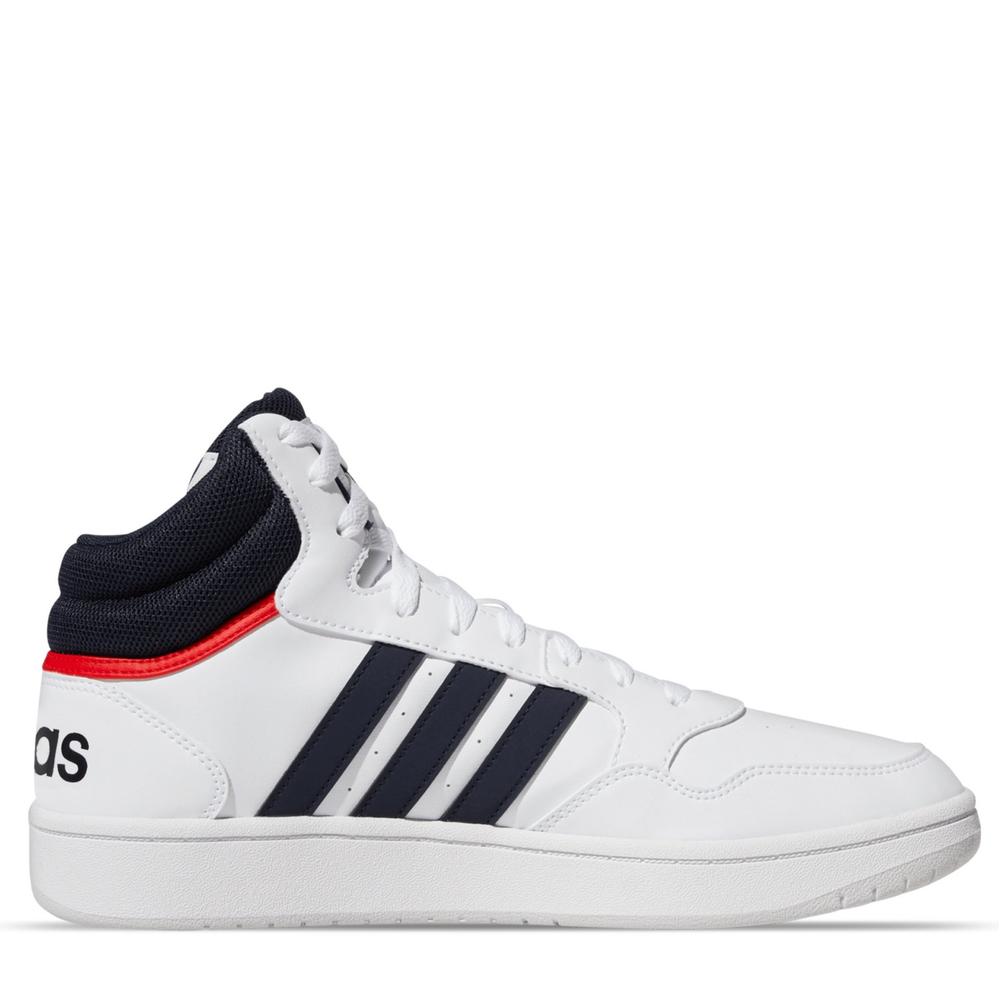 Foto 3 pulgar | Tenis Adidas Hoops 3.0 Mid Blancos para Hombre
