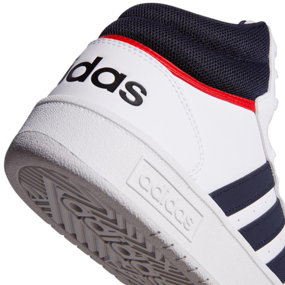 Foto 4 pulgar | Tenis Adidas Hoops 3.0 Mid Blancos para Hombre