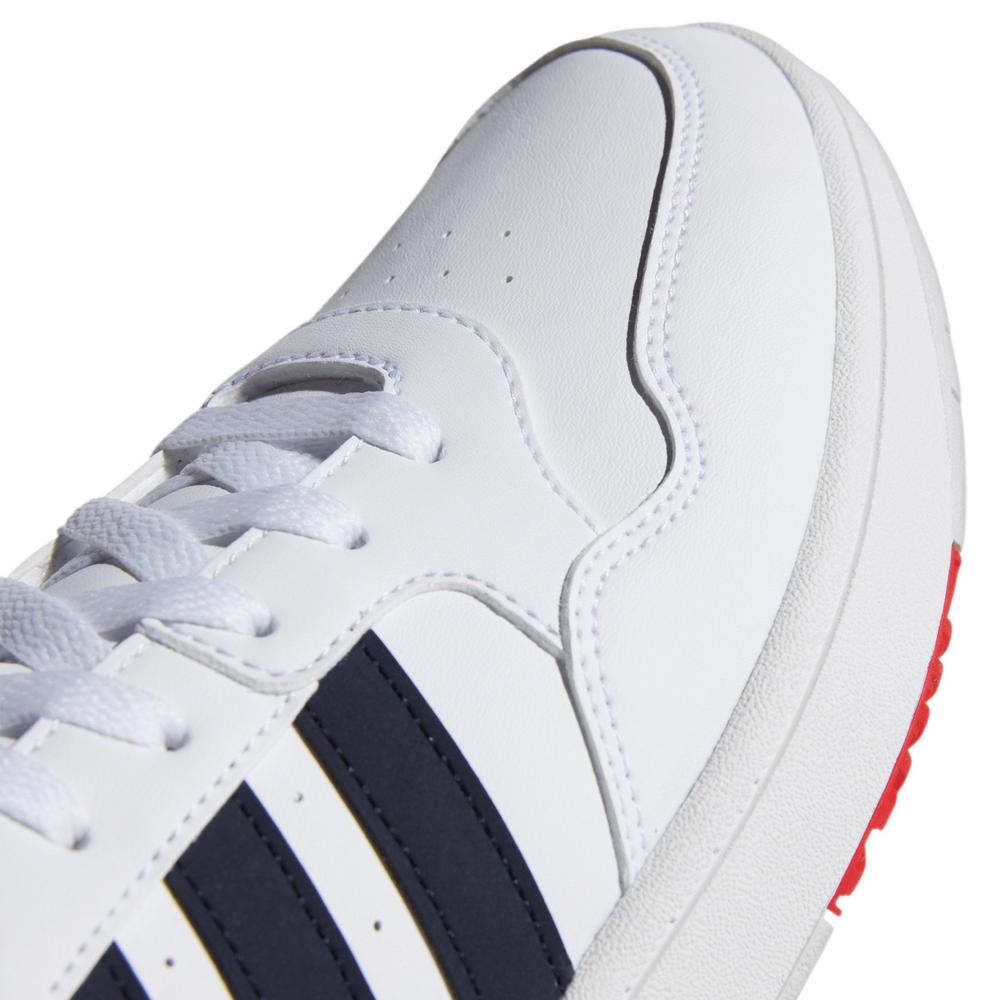Foto 5 pulgar | Tenis Adidas Hoops 3.0 Mid Blancos para Hombre