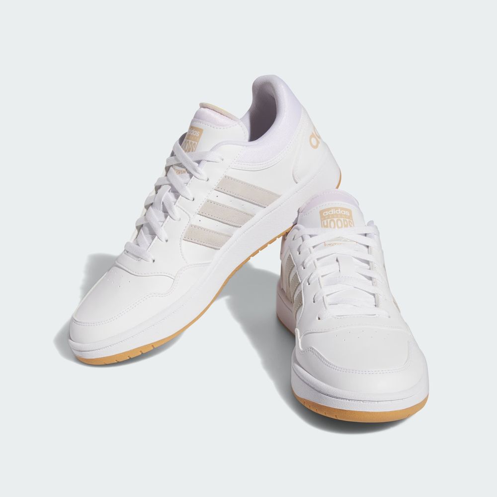 Foto 7 pulgar | Tenis Adidas Hoops 3.0 Low Classic Vintage Blanco para Hombre