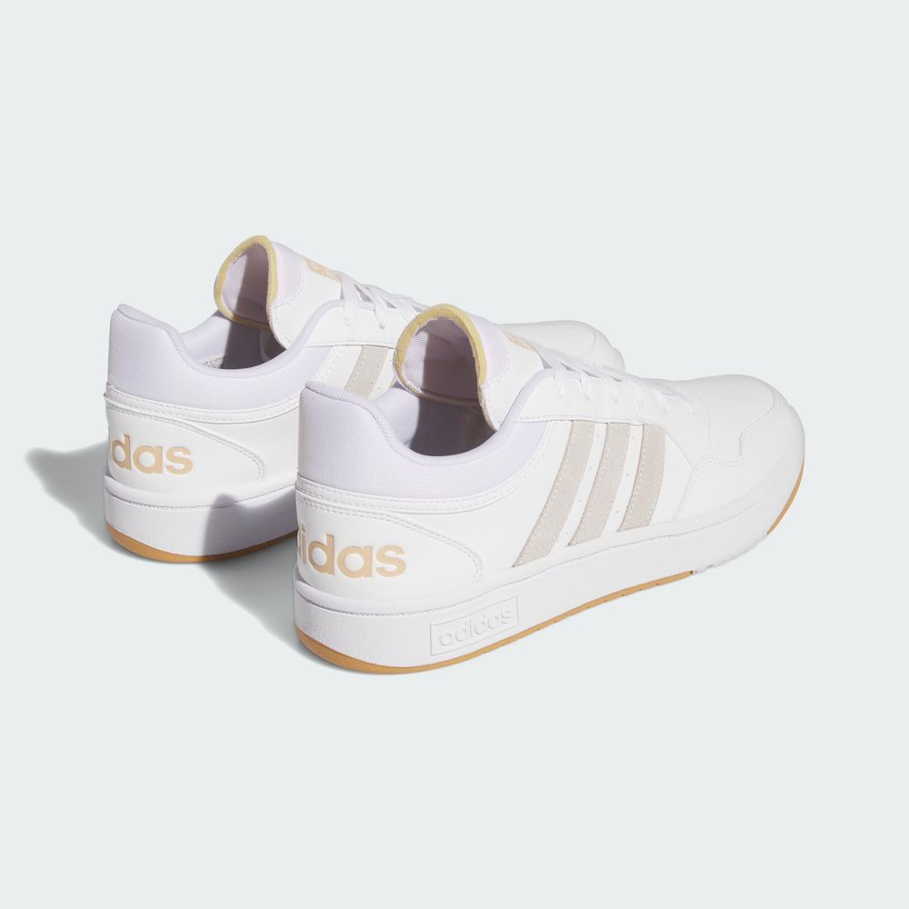 Foto 8 pulgar | Tenis Adidas Hoops 3.0 Low Classic Vintage Blanco para Hombre