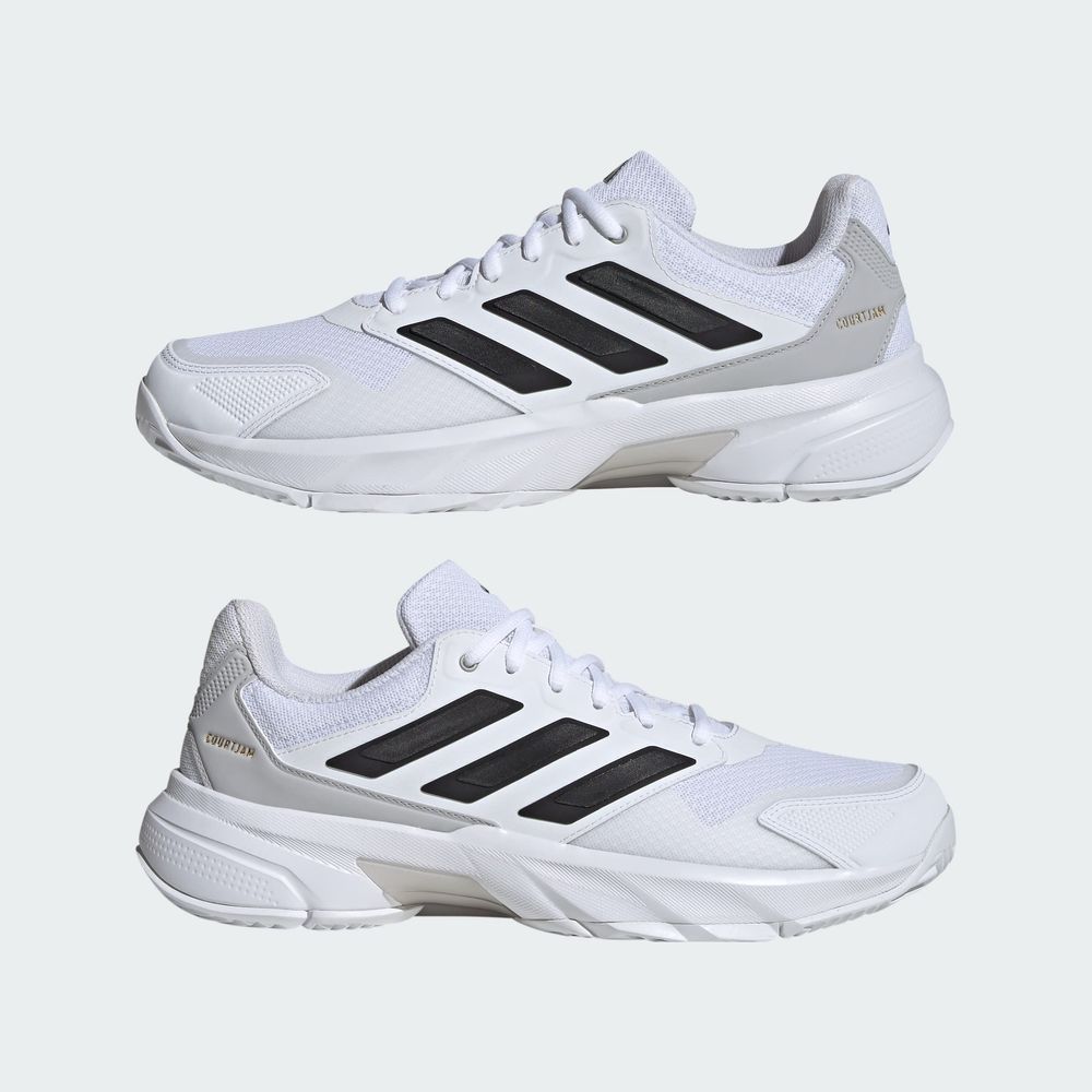 Foto 9 pulgar | Tenis Adidas Courtjam Control 3 Blancos Unisex