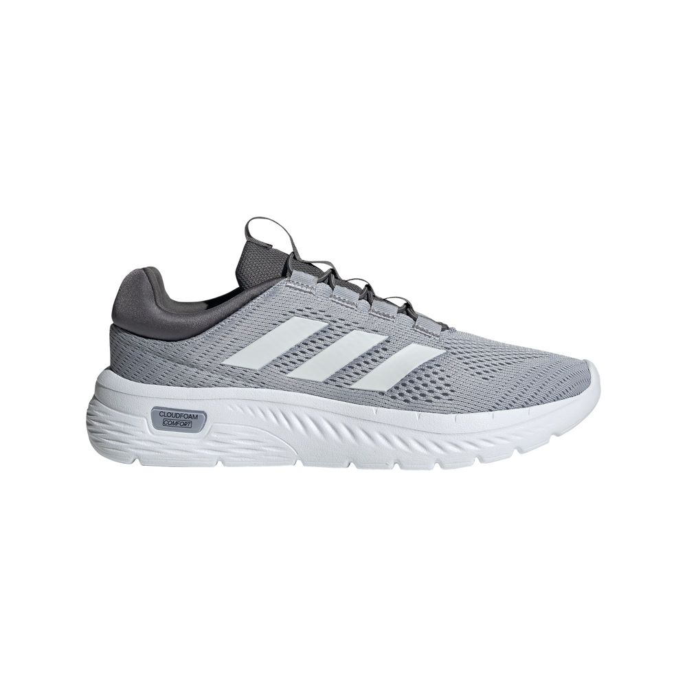 Foto 2 pulgar | Tenis Cloudfoam Comfy Con Cordones Elásticos Adidas Gris Hombre