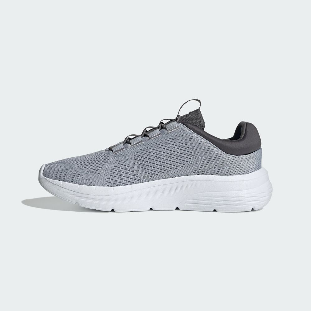 Foto 4 pulgar | Tenis Cloudfoam Comfy Con Cordones Elásticos Adidas Gris Hombre