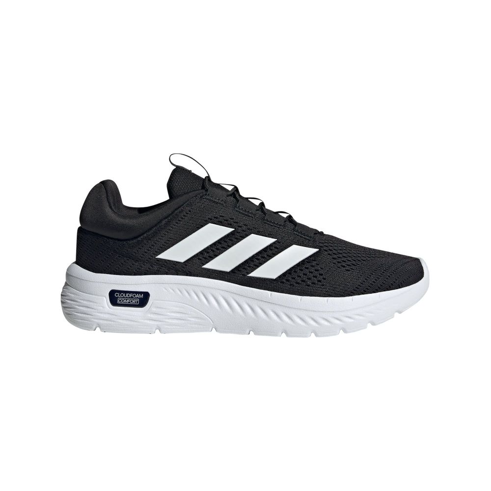 Foto 1 | Tenis Cloudfoam Comfy Con Cordones Elásticos Adidas Negros para Hombre