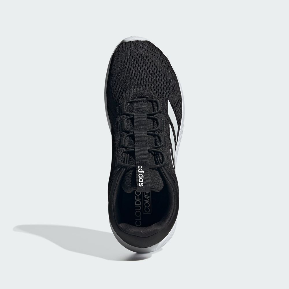 Foto 5 pulgar | Tenis Cloudfoam Comfy Con Cordones Elásticos Adidas Negros para Hombre