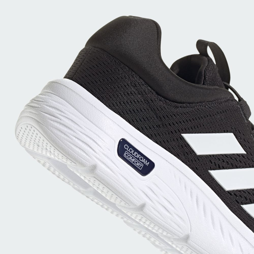 Foto 8 | Tenis Cloudfoam Comfy Con Cordones Elásticos Adidas Negros para Hombre