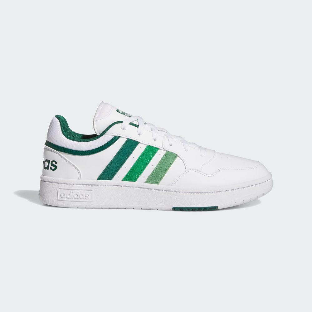 Foto 3 pulgar | Tenis Hoops 3.0 Low Classic Vintage Adidas Blanco Hombre