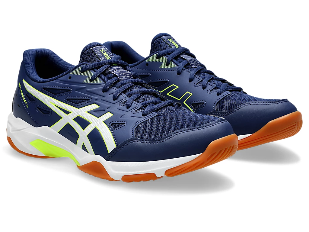 Foto 3 pulgar | Tenis Asics Rocket 11 Azul para Hombre