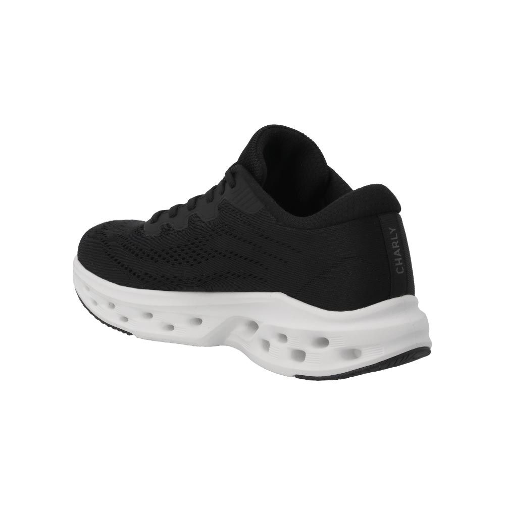 Foto 5 pulgar | Tenis Charly 87225 Negro Deportivos Para Hombre Textil Suaves Originales