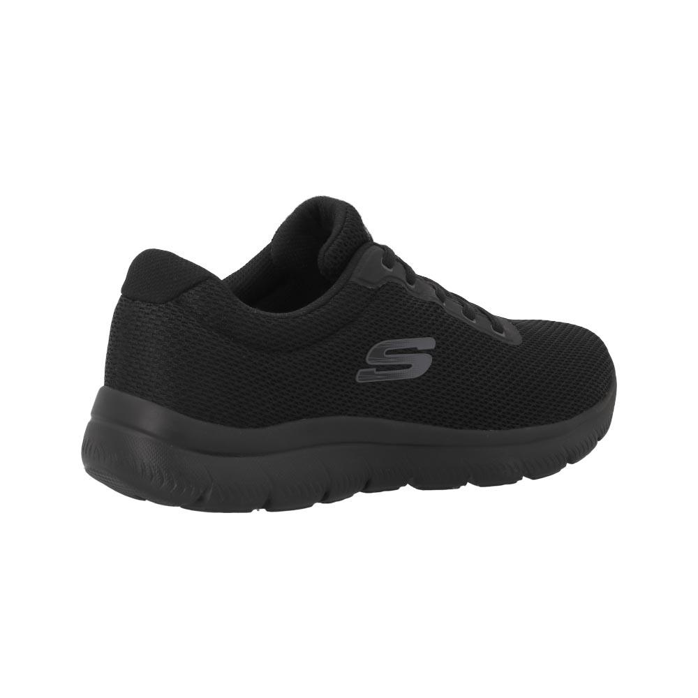 Foto 4 pulgar | Tenis Hombre Skechers Memory Foam Running Transpitables Negro