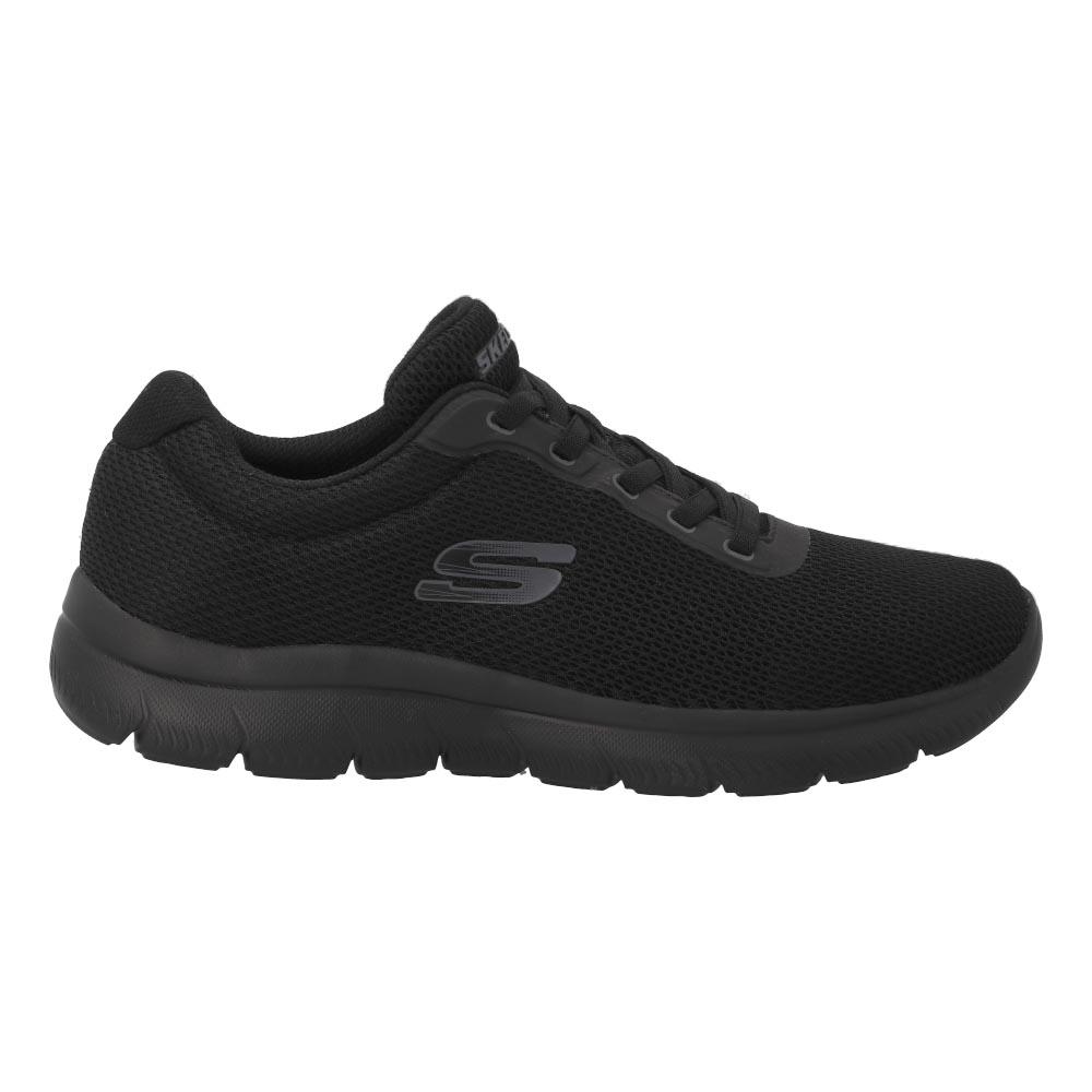 Tenis Hombre Skechers Memory Foam Running Transpitables Negro