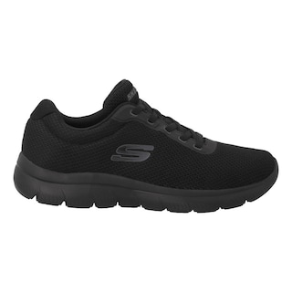 Foto 1 | Tenis Hombre Skechers Memory Foam Running Transpitables Negro