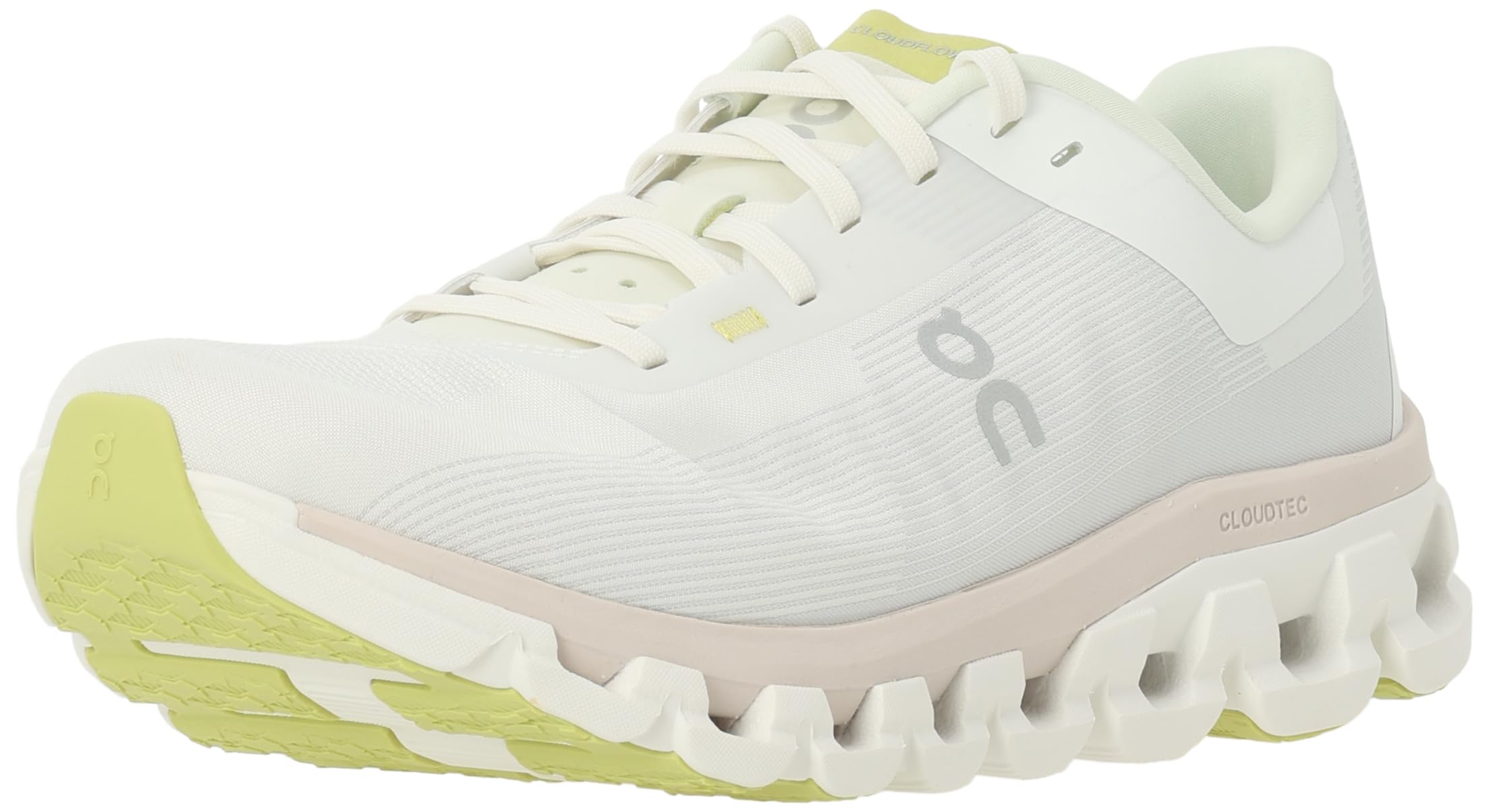 Zapatillas Para Correr Sneakers On Cloudflow 4 Road Para Hombre, Color Blanco/arena - Venta Internacional.