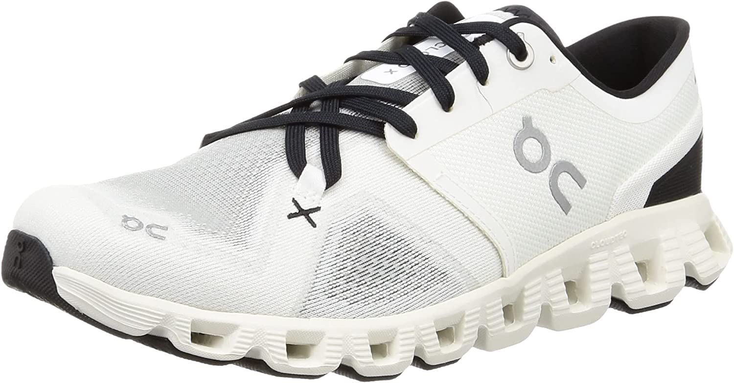 Zapatillas On Cloud X 3 Para Hombre, Color Marfil/negro, 12,5 Cm, Talla Ee. Uu. - Venta Internacional.