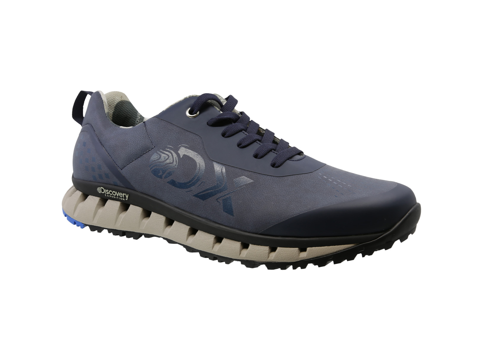 Tenis Sneaker Senderismo Discovery Tai 2344 Azul Para Hombre