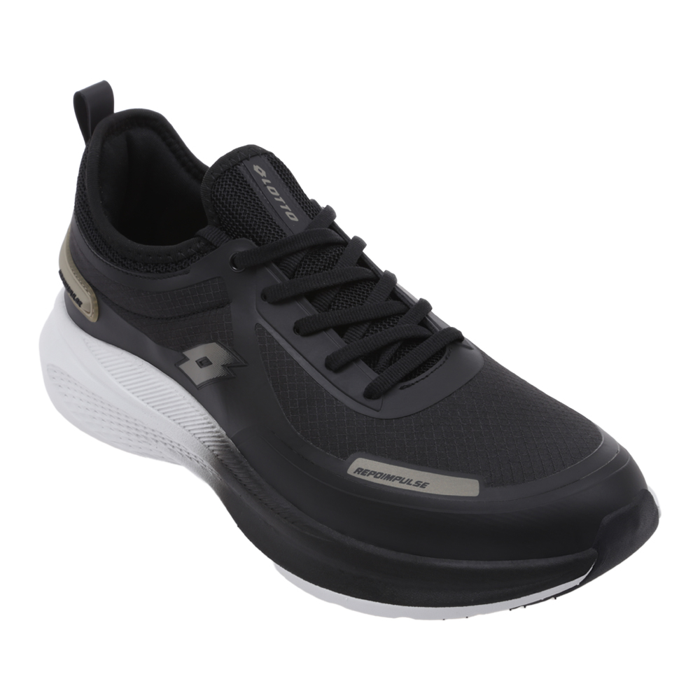 Tenis Lotto Bun Para Hombre Color Negro