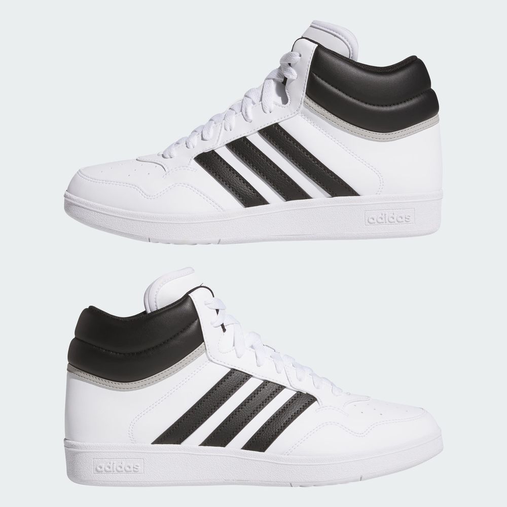 Foto 9 pulgar | Hoops 4.0 Mid Adidas Blanco Unisex