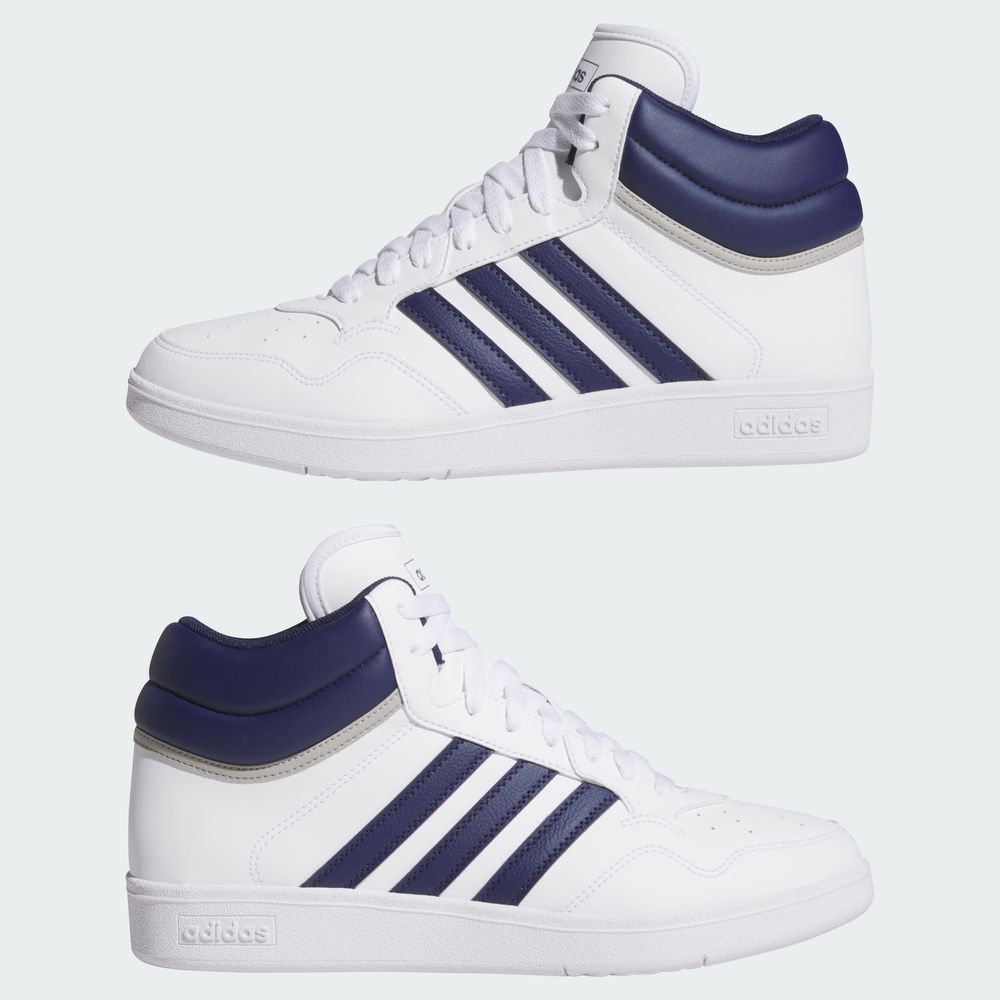 Foto 9 pulgar | Hoops 4.0 Mid Adidas Blanco Unisex