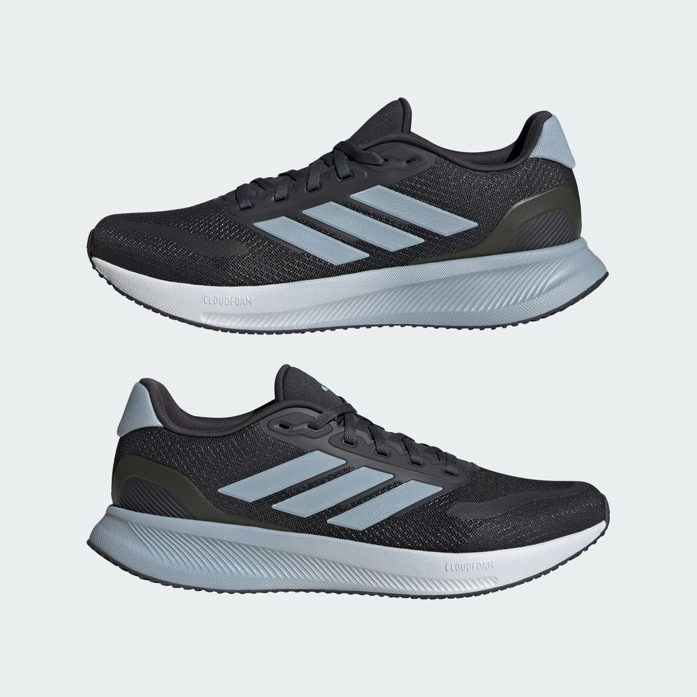 Foto 9 pulgar | Tenis de Running Runfalcon 5 Adidas Gris para Hombre