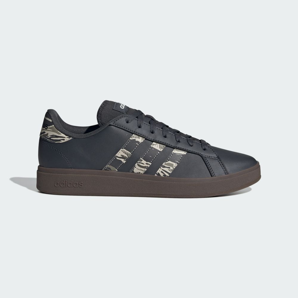 Foto 3 pulgar | Tenis Adidas Grand Court Base 2.0 Adidas Gris Hombre