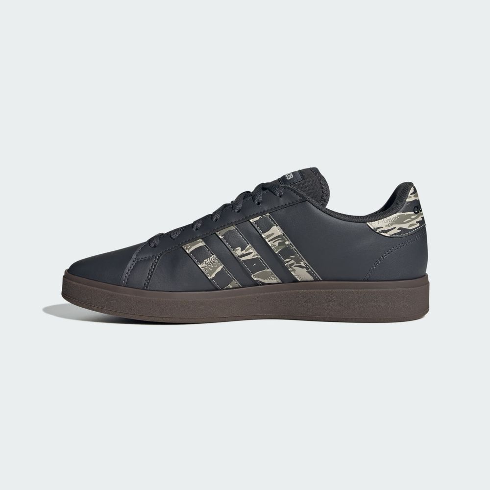 Foto 4 pulgar | Tenis Adidas Grand Court Base 2.0 Adidas Gris Hombre