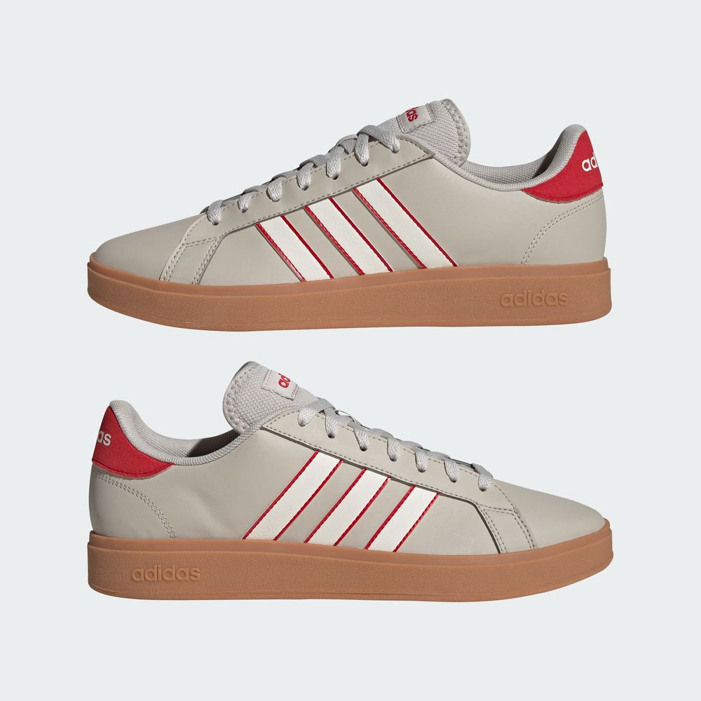 Foto 9 pulgar | Tenis Adidas Grand Court Td Lifestyle Court Casual Adidas Gris Hombre