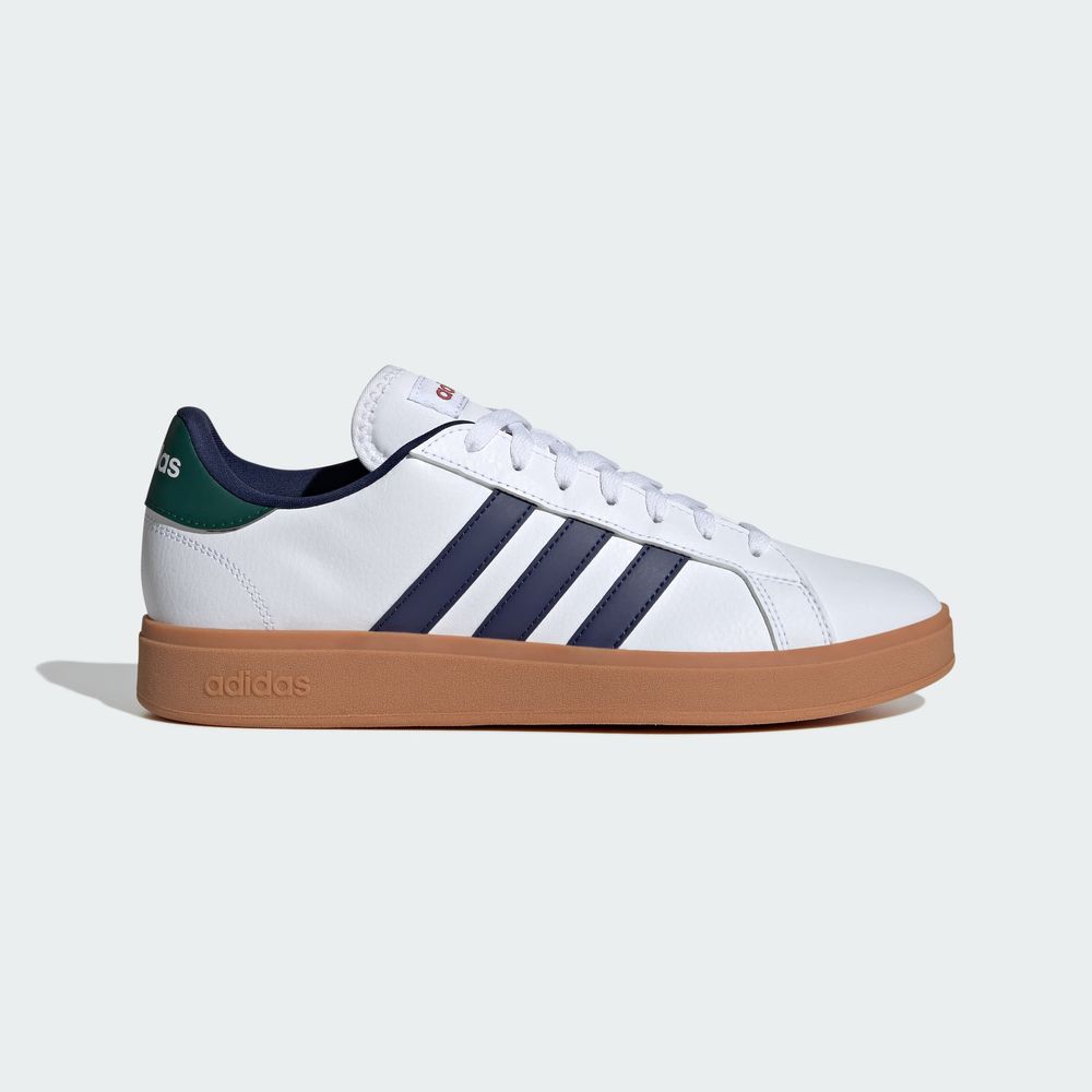 Foto 3 pulgar | Tenis Adidas Grand Court Base 2.0 Adidas Blanco Hombre