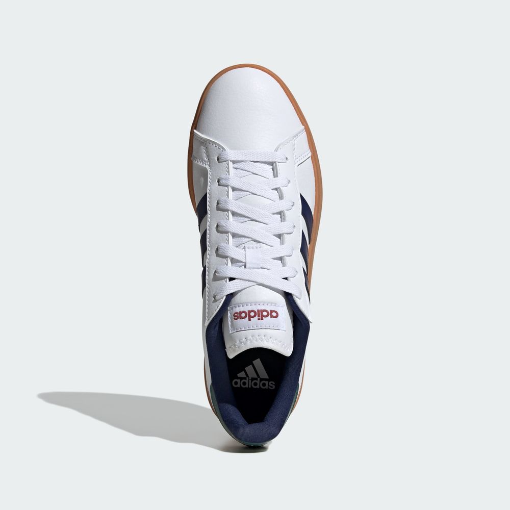 Foto 5 pulgar | Tenis Adidas Grand Court Base 2.0 Adidas Blanco Hombre