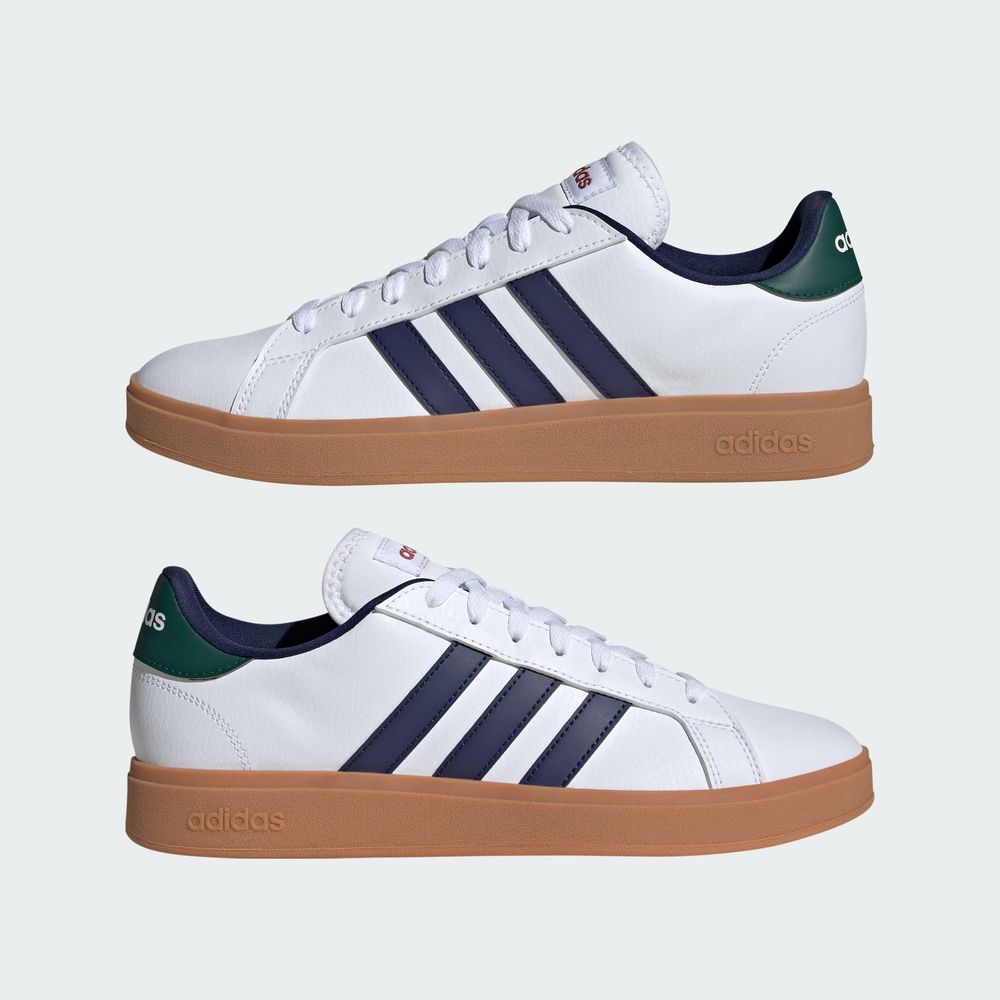 Foto 9 pulgar | Tenis Adidas Grand Court Base 2.0 Adidas Blanco Hombre