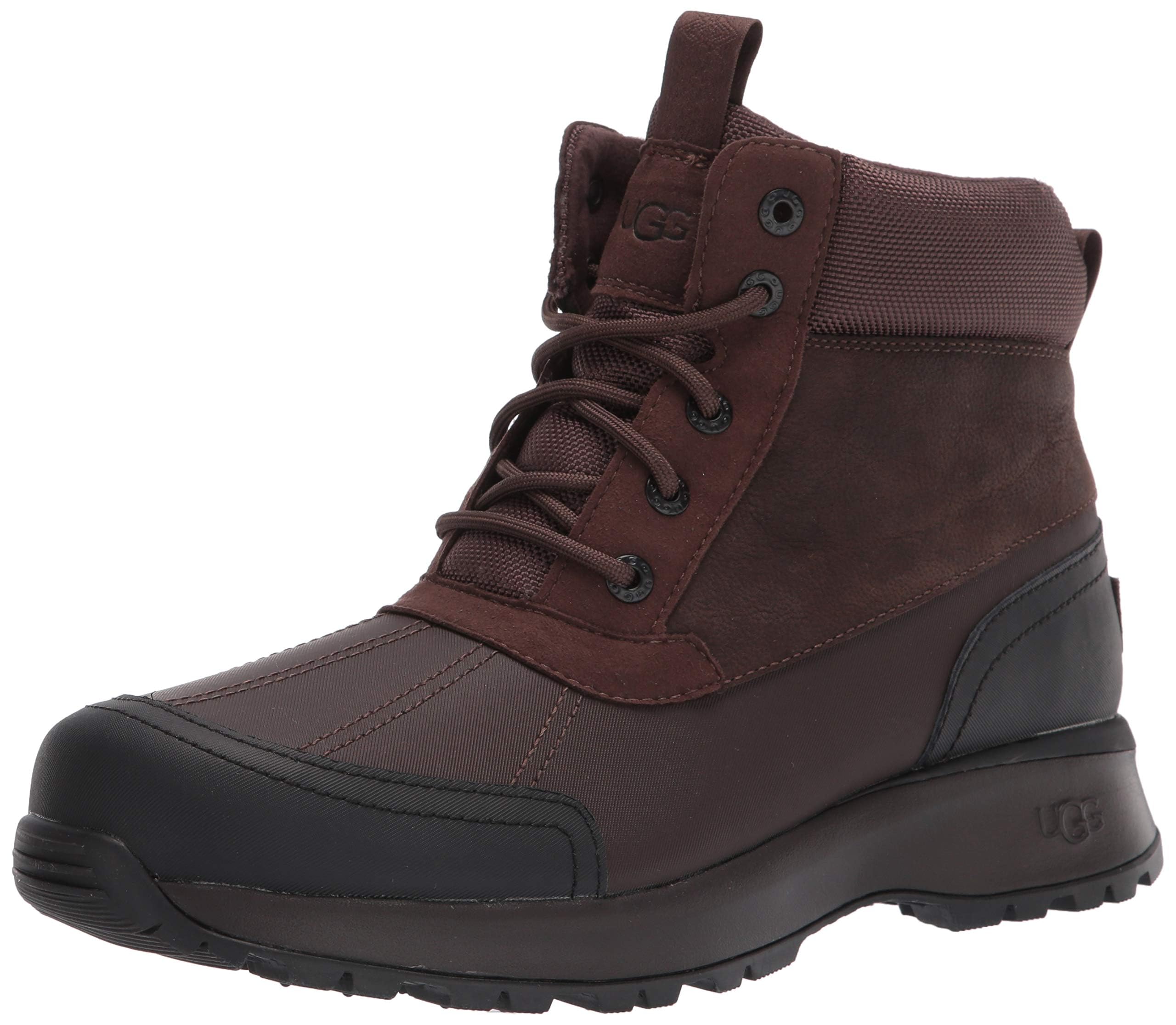 Bota Tipo Pato Ugg Emmett Para Hombre, Impermeable, De Piel Negra - Venta Internacional.