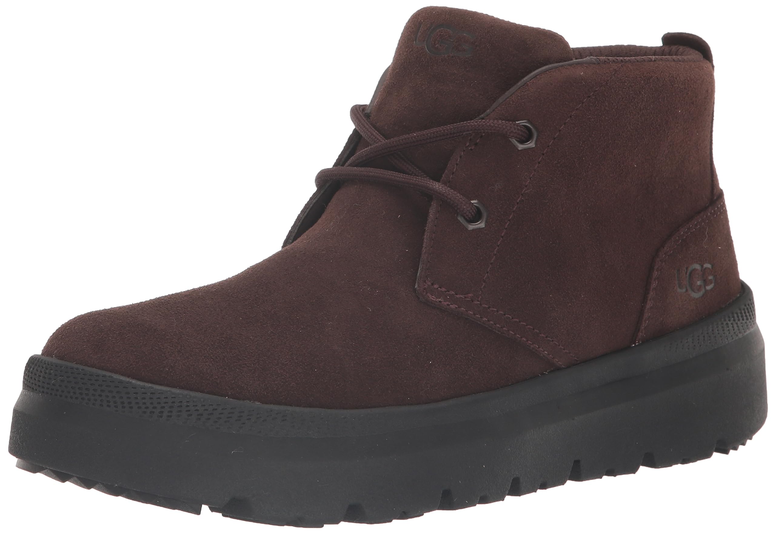 Zapato Ugg Burleigh Chukka Para Hombre, De Gamuza Impermeable, Color Chocolate - Venta Internacional.