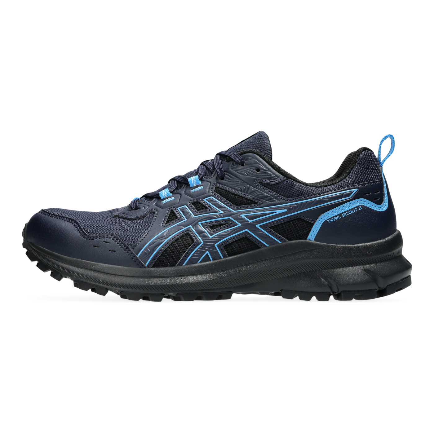 Foto 3 pulgar | Tenis Asics Trail Scout 3 Negro para Hombre