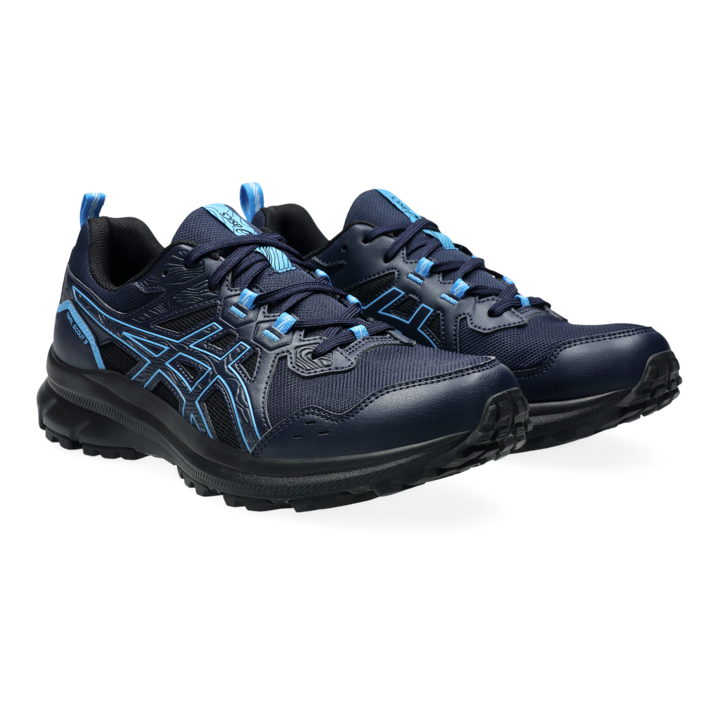 Foto 4 pulgar | Tenis Asics Trail Scout 3 Negro para Hombre