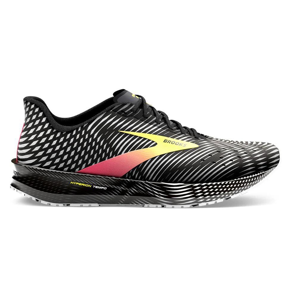 Foto 2 pulgar | Tenis Brooks Hyperion Tempo Hombre Black/yellow Entrenamiento Negro