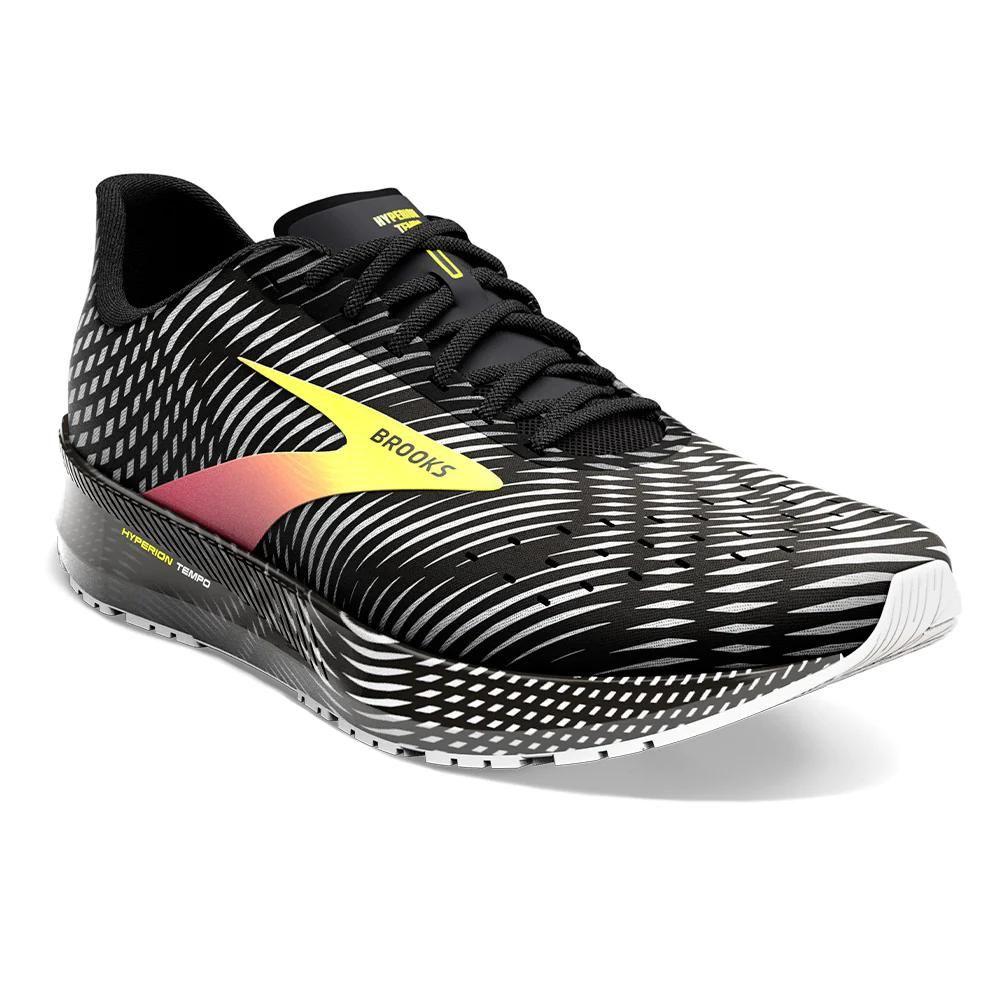 Foto 4 pulgar | Tenis Brooks Hyperion Tempo Hombre Black/yellow Entrenamiento Negro
