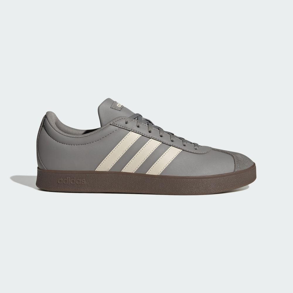 Foto 3 pulgar | Tenis Adidas Vl Court Base Adidas Gris Hombre