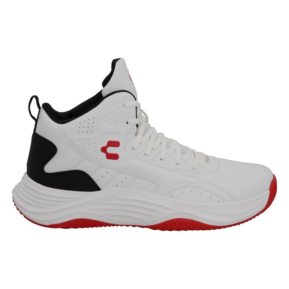 Tenis Deportivo Basquet Charly Comodo Caballero Hombre Blanco